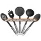 New design Kitchen Utensil Nylon 5pcs utensils set with stainless steel handle