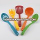 Multi- colour Food Gradel Nylon Kitchen Utensil Set 5 Pcs