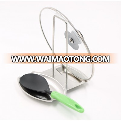 Stainless Steel Pot Lid and Spoon Rest, Lid and Spoon Holder