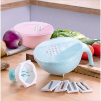 5-in-1 Multi-function kitchen utensils vegetable cutter manual mini potato silcer food slicer and chopper