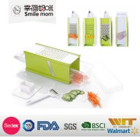 Plastic handle manual vegetable grater