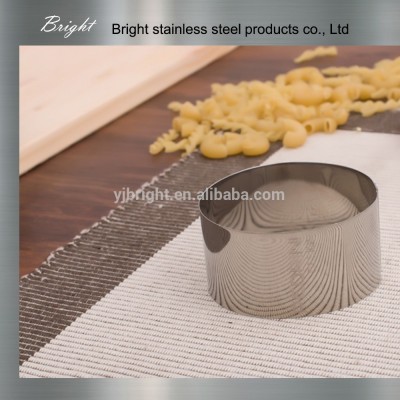 Stainless Steel Food Ring Mold, Round