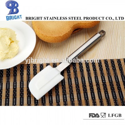 a10081 square shape stainless steel handle Silicone spatula