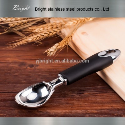 a10112 TPR handle stainless steel ice cream scoop